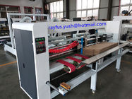 Máquina acanalada de la fabricación de cajas del cartón de la pantalla táctil/grapadora automática de Gluer de la carpeta
